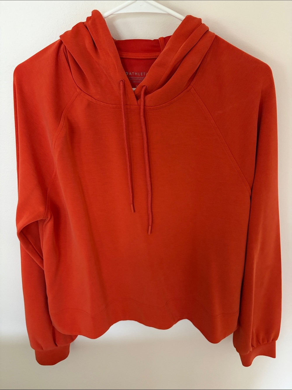 Athleta Women's Bright Orange Hooded Pullover